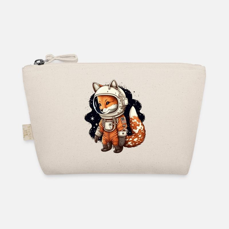 A cute astronaut fox - Organic Pouch - nature