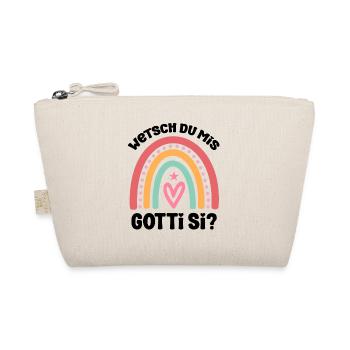 Wetsch du mis Gotti sii Patentante Taufgotti Götti - Bio-Täschchen - Natur - Vorne