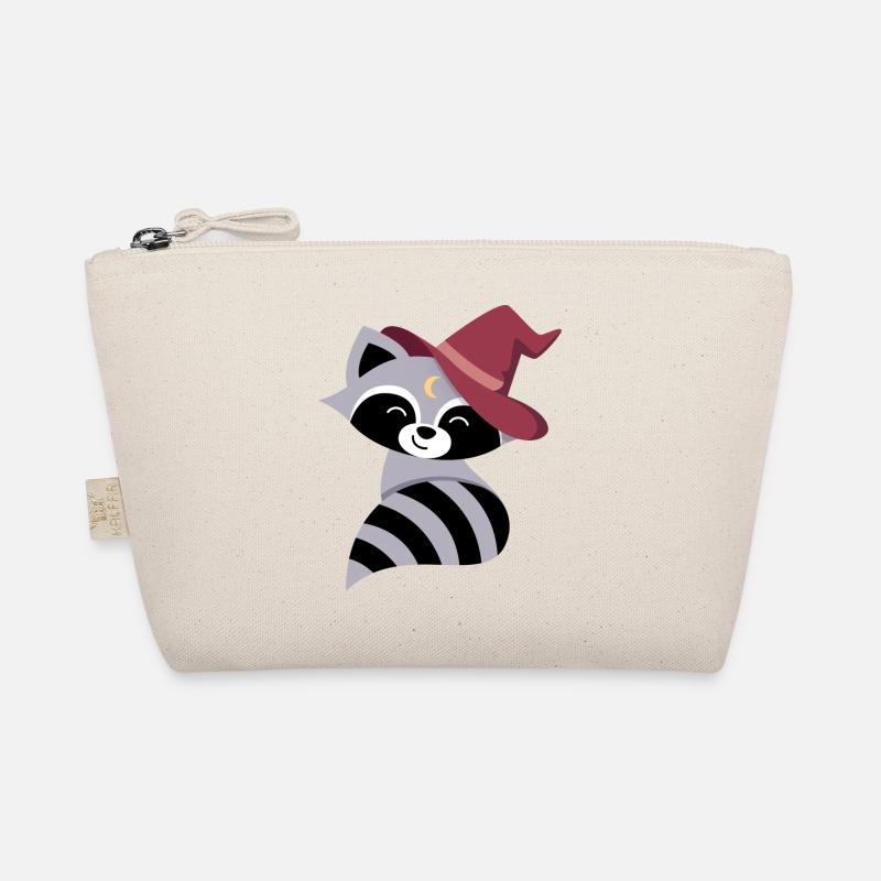Raccoon with magic hat Organic Pouch