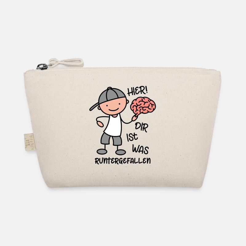 Lustiger Spruch Hier dir ist was runtergefallen Bio-Täschchen