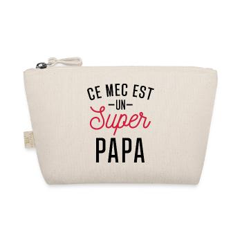 Ce mec est un super papa / cadeau humour papa - Trousse biologique - nature - Devant