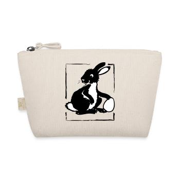 Bunny with Egg in a Frame | Vectorgraphic - Organic Pouch - nature - Front