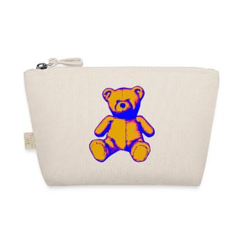 Teddy bear in style - Organic Pouch - nature - Front