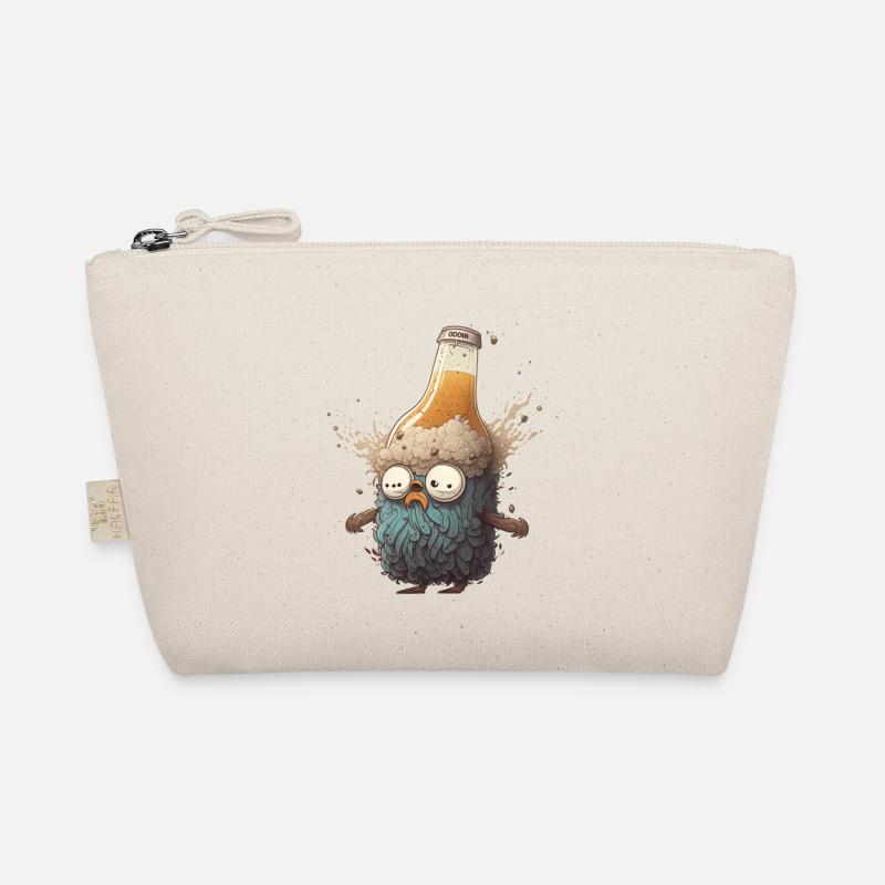Drôle d’homme de bière avec barbe Trousse biologique