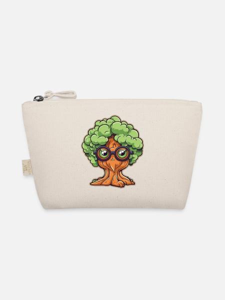 Tree with glasses - Organic Pouch - nature - Front