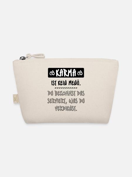 Karma, Schicksal, Buddha - Bio-Täschchen - Natur - Vorne