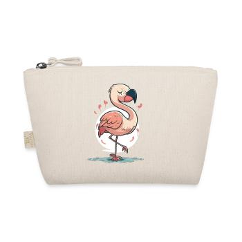 Flamingo-Spaß - Bio-Täschchen - Natur - Vorne