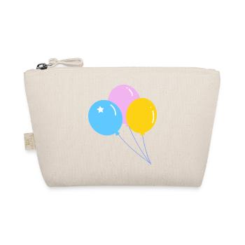 Cute colorful party balloon - Organic Pouch - nature - Front