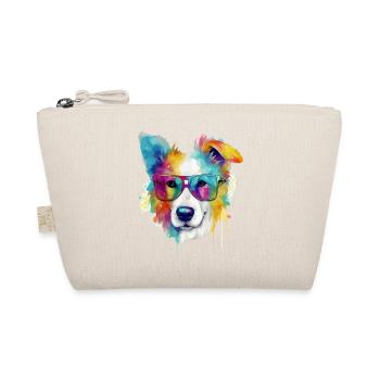 Rexo der Hund mit Brille - Bio-Täschchen - Natur - Vorne
