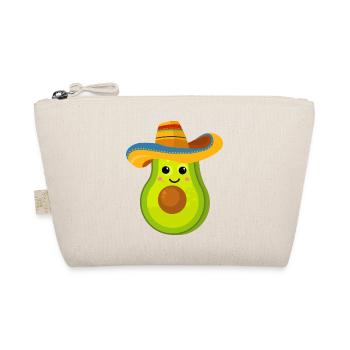 Mexikanische charmante Avocado im Kawaii-Stil - Bio-Täschchen - Natur - Vorne