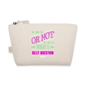 Joke Book Reader Art Better Happy Green - Organic Pouch - nature - Front