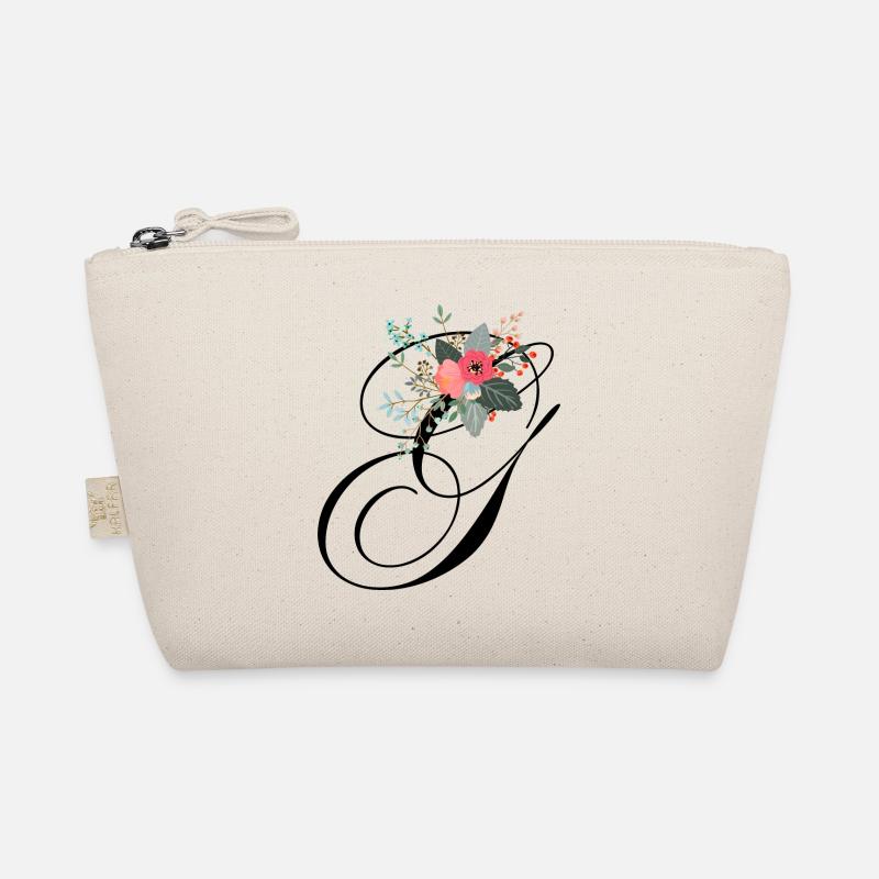 Buchstabe g blumig Bio-Täschchen