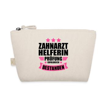Zahnarzthelferin Gesellenprüfung bestanden - Bio-Täschchen - Natur - Vorne