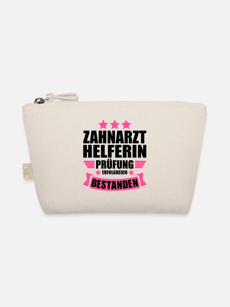 Zahnarzthelferin Gesellenprüfung bestanden - Bio-Täschchen - Natur