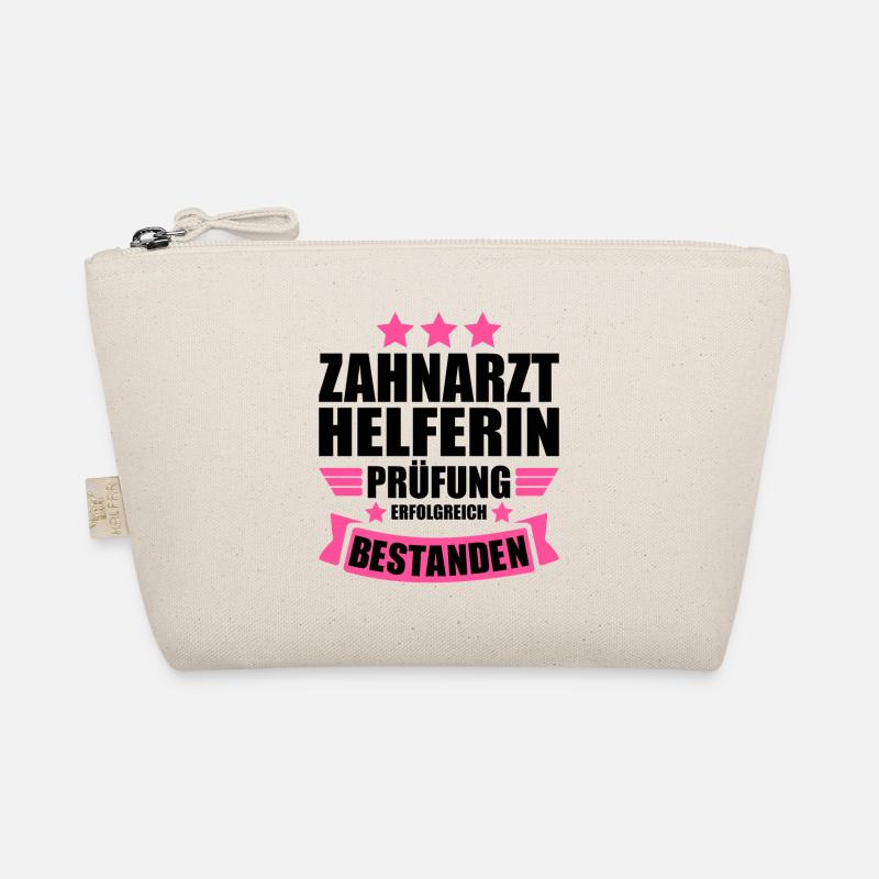 Zahnarzthelferin Gesellenprüfung bestanden - Bio-Täschchen - Natur