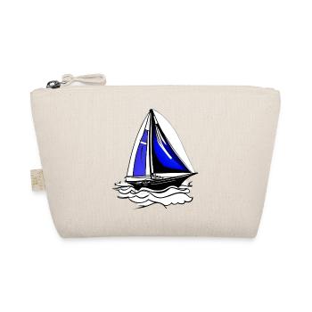 Sailing Ship Sailing Sailing Sailing Sailing Sailboat - Organic Pouch - nature - Front