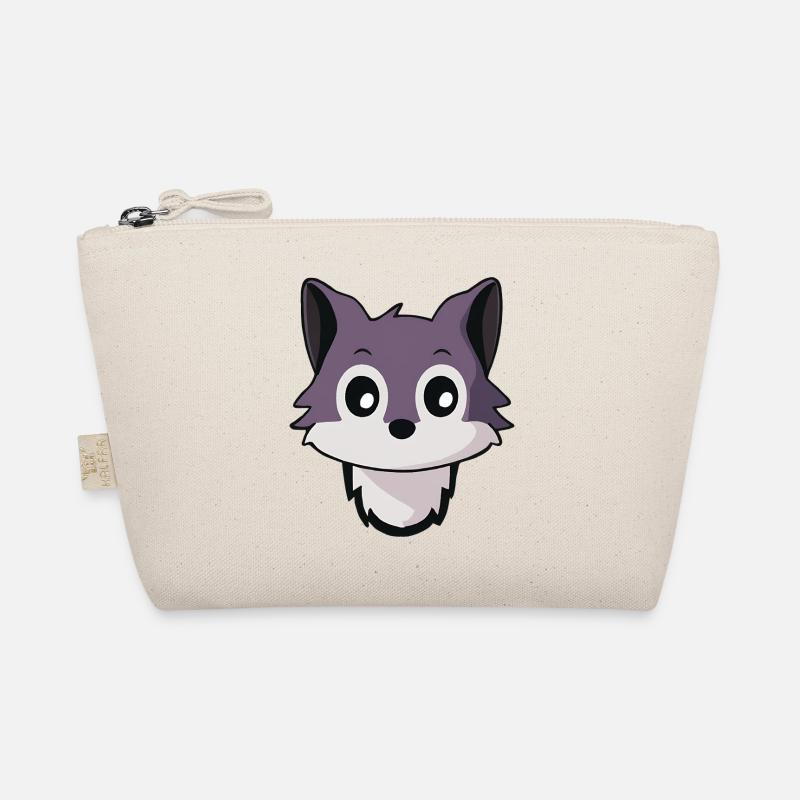 Hund Wolf Husky Kopf Design Bio-Täschchen