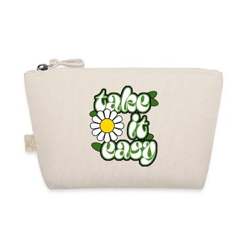 Take it Easy genieße das Leben - Bio-Täschchen - Natur - Vorne