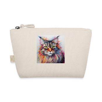 Colourful Maine Coon Cat - Organic Pouch - nature - Front