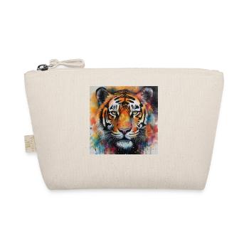 Modern Colorful Tiger Art by Bodhi - Organic Pouch - nature - Front
