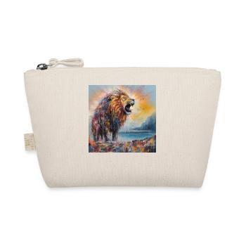 Abstract Lion Art by Bodhi - Organic Pouch - nature - Front
