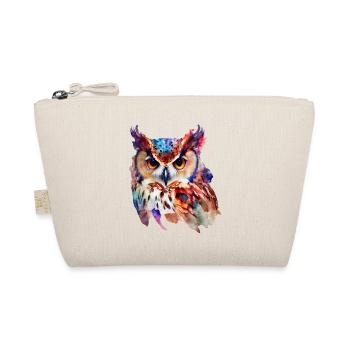 Owl Colorful watercolor - Organic Pouch - nature - Front
