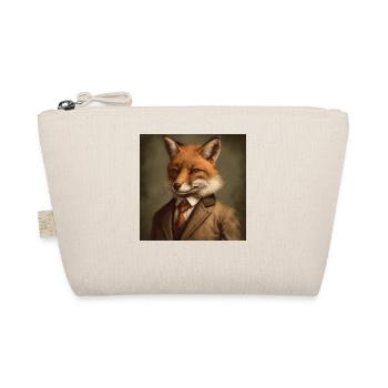 Fox in a Suit - Victorian 1800s Style - Organic Pouch - nature - Front