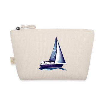Segeln Segelsport Segelschiff Segelboot Segler - Bio-Täschchen - Natur - Vorne