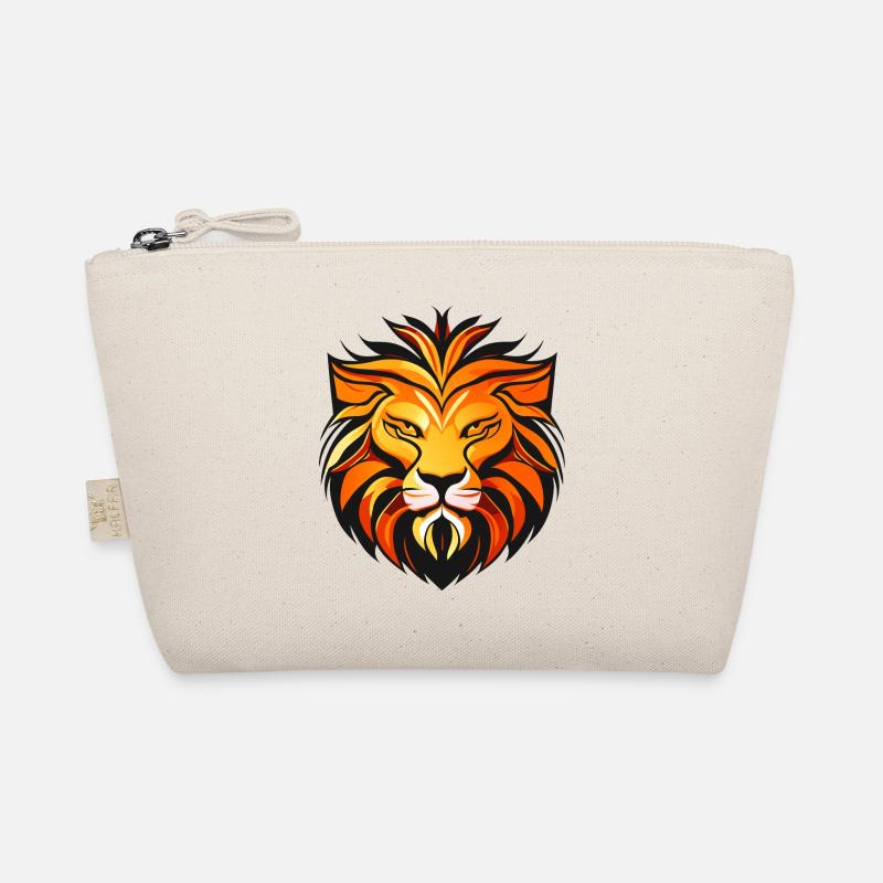 Lion's head colored Organic Pouch