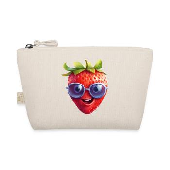 Fraise fraîche avec lunettes de soleil - Drôle de design - Trousse biologique - nature - Devant