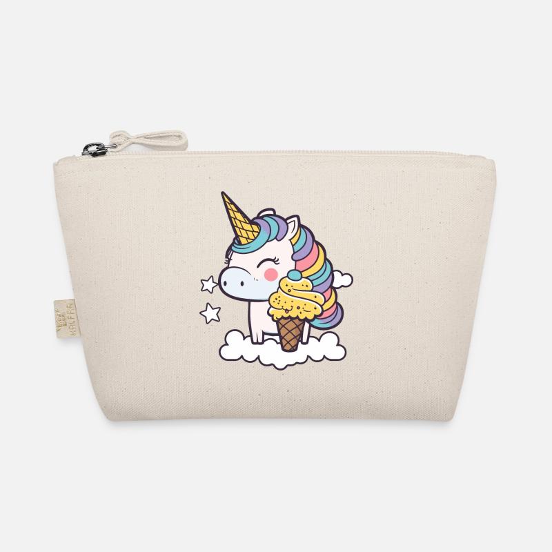 Eiscreme Einhorn - Bio-Täschchen - Natur