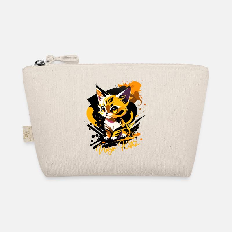 kitten, ninja kitten Organic Pouch