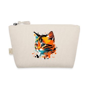 mignon, chaton coloré, chat - Trousse biologique - nature - Devant