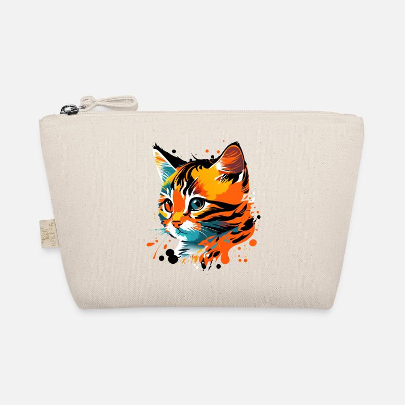 süsses, buntes Kätzchen, Katze Bio-Täschchen