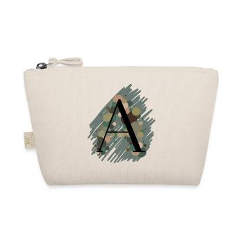 Buchstabe A - grün - Bio-Täschchen - Natur - Vorne