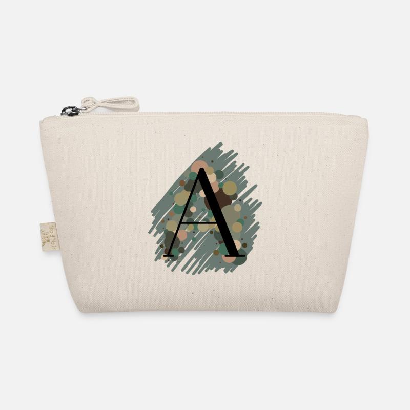 Buchstabe A - grün Bio-Täschchen