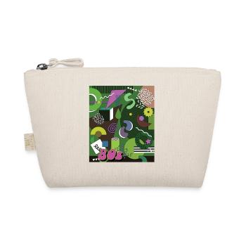 Retro Memphis style green - Organic Pouch - nature - Front