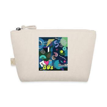 Memphis Design blue - Organic Pouch - nature - Front