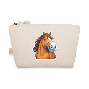 Pferd Horse Pferdeliebhaber Pferdebesitzer - Bio-Täschchen - Natur - Vorne