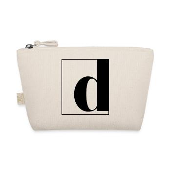 Letter alphabet d - Organic Pouch - nature - Front