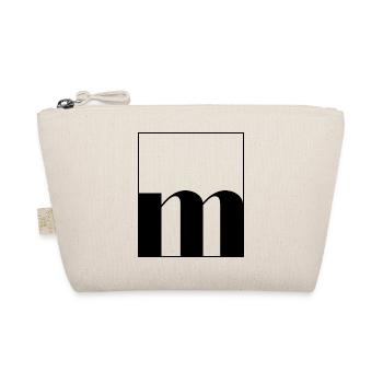 Letter alphabet m - Organic Pouch - nature - Front