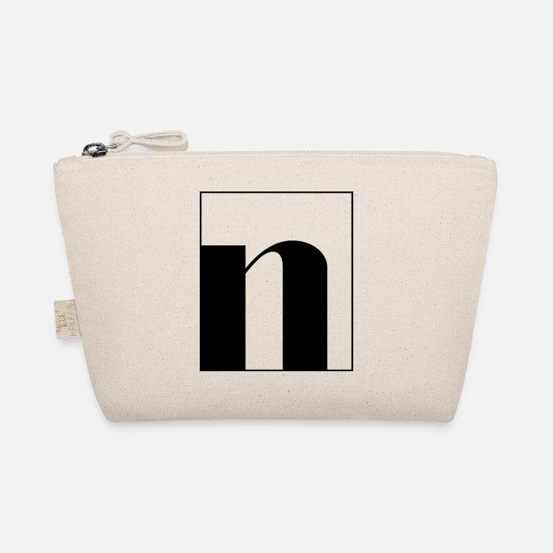 Buchstaben-Alphabet n - Bio-Täschchen - Natur