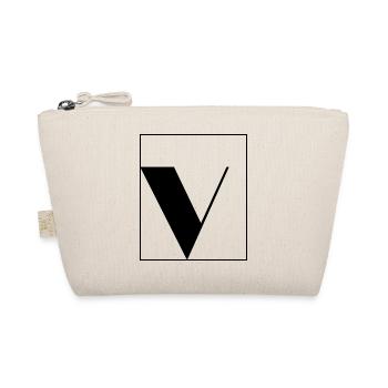 Letter alphabet v - Organic Pouch - nature - Front