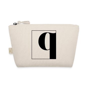 Letter alphabet q - Organic Pouch - nature - Front