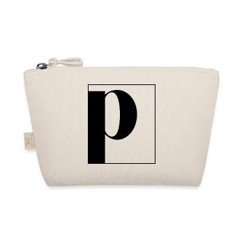 Letter alphabet p - Organic Pouch - nature - Front