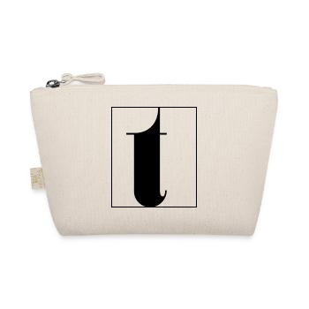 Letter alphabet t - Organic Pouch - nature - Front