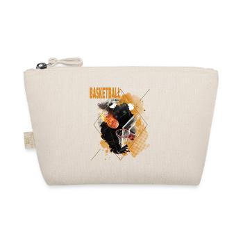 Basketball Fire Basketball Player Dunking Sport Retro - Organic Pouch - nature - Front