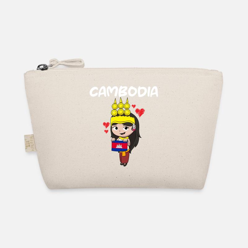 Cambodia Flag Dance Khmer Apsara I Gift Organic Pouch