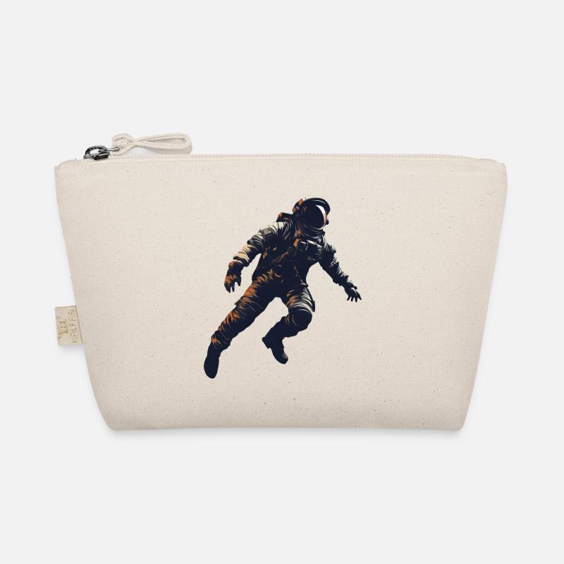 Floating Astronaut Silhouette Weightlessness Organic Pouch