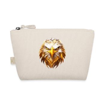 Eagle Head Gold Bird of Prey Bird Animal Nature - Organic Pouch - nature - Front